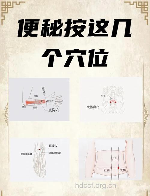 如何穴位按摩治疗老人便秘