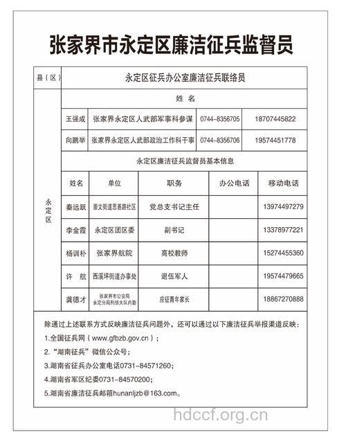 2009年石家庄开展廉洁征兵举报电话