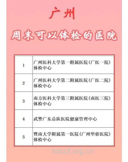 11月广州南洋肿瘤医院免费体检信息