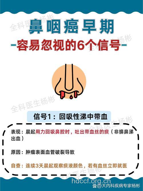 鼻咽癌早期有哪些警告信号