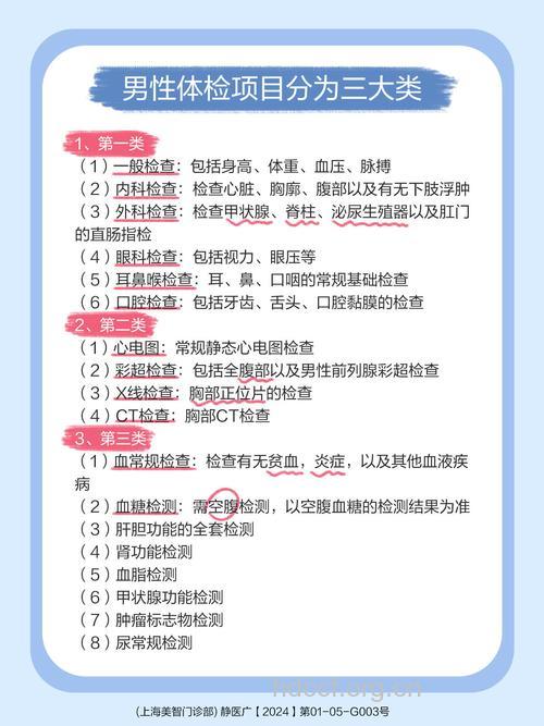 男人体检应该要注意哪些