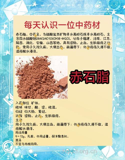 赤石脂如何入药治疗疾病