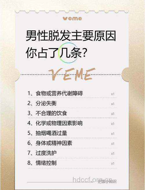 造成男性脱发的原因有哪些