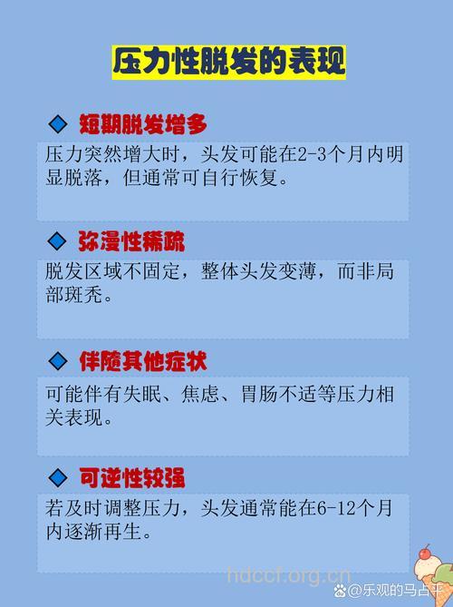 压力会导致脱发出现吗