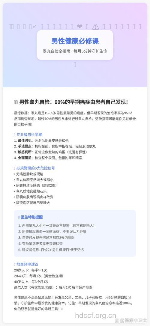 男性日常如何预防睾丸癌