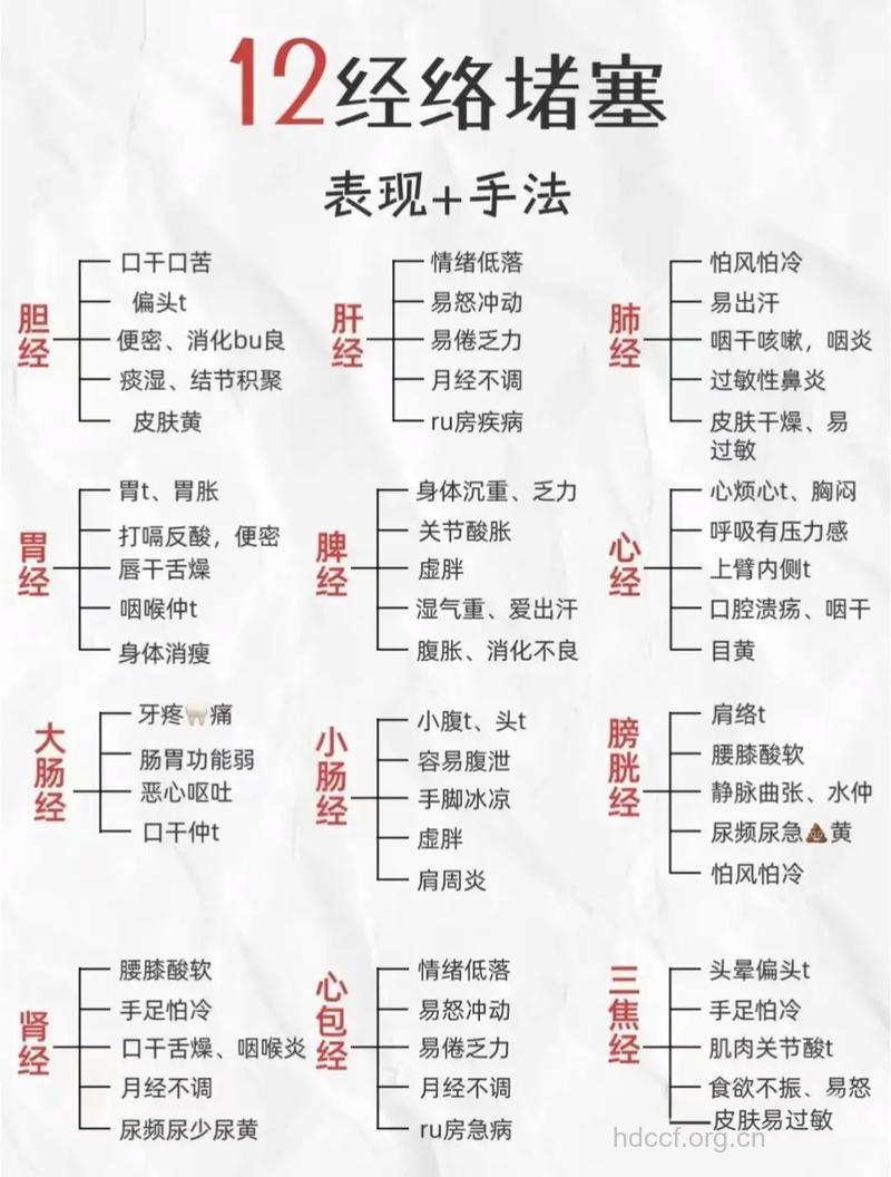 自我检查身体经络 经络通畅的四个症状