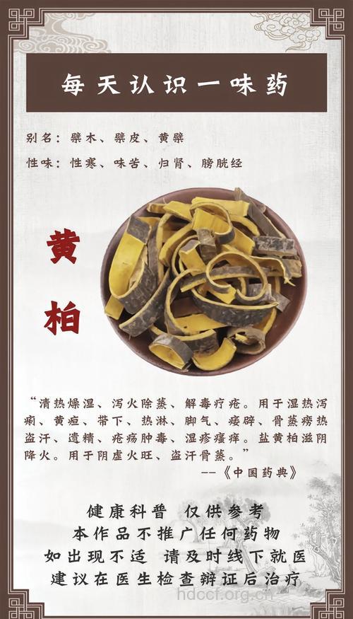 黄柏有哪些治病的验方