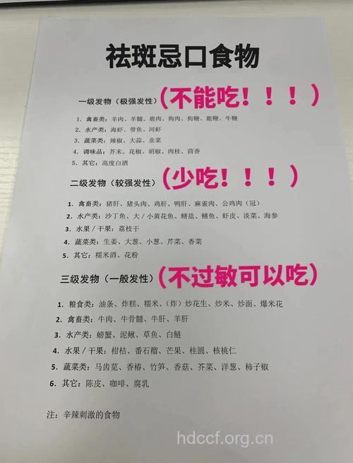 色斑患者的饮食宜忌有哪些？
