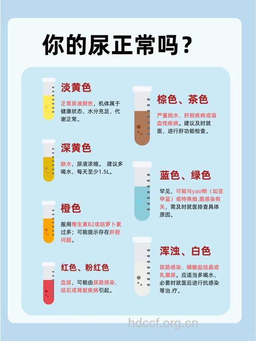 尿液的颜色透知健康的问题