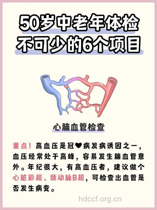 专家建议50岁以上的中老年人做三项体检