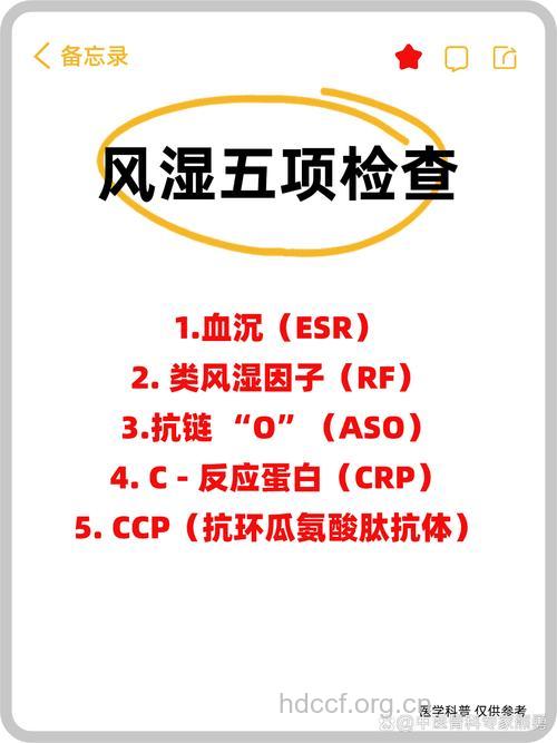 确诊类风湿需要查什么项目