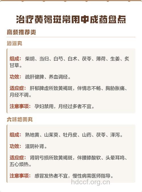 哪些药物可治疗黄褐斑