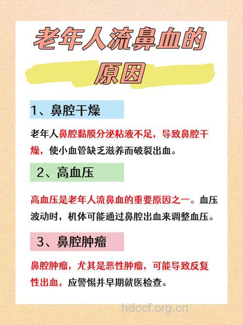 老人流鼻血要做什么检查