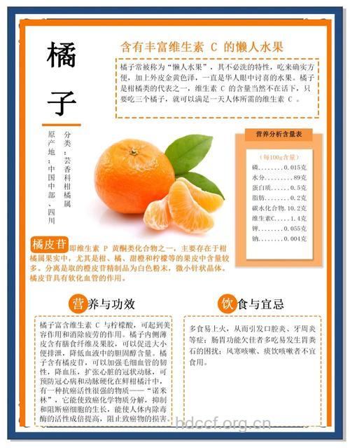 橘的功效与作用