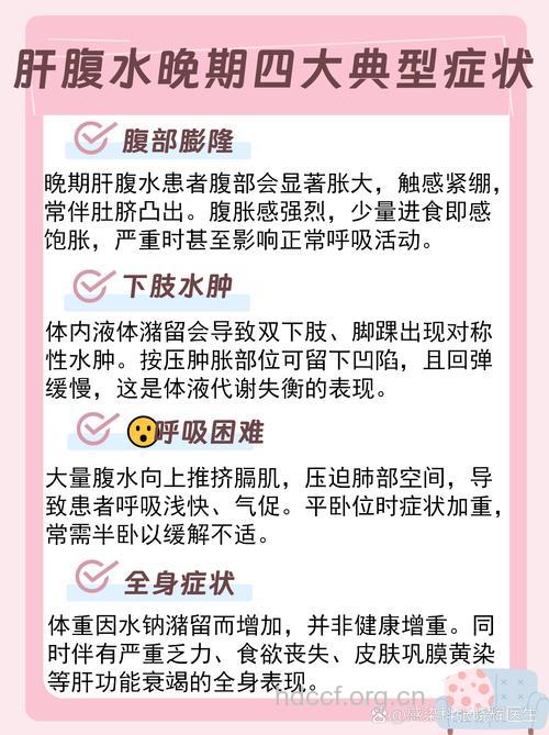 肝腹水晚期症状是什么