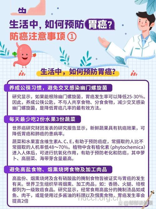 怎么做好胃癌的预防工作呢