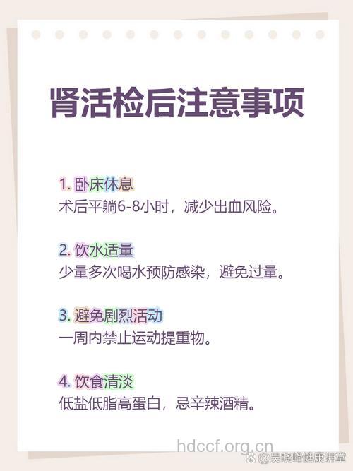 肾活检后的护理指南