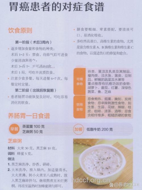 胃癌食疗的四个原则