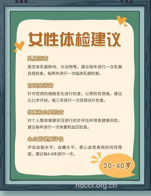 女人健康有什么体检原则