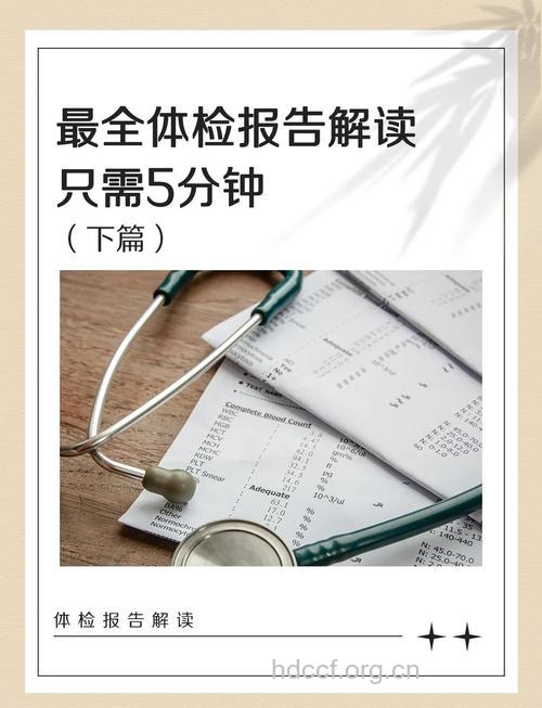 手把手教你读懂健康体检报告