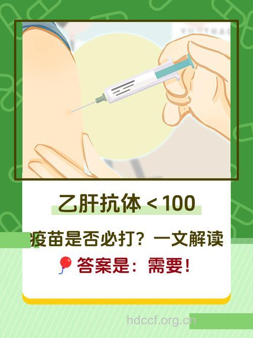 打乙肝疫苗就是要抗体