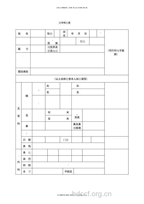 艺校入学体检标准是什么？