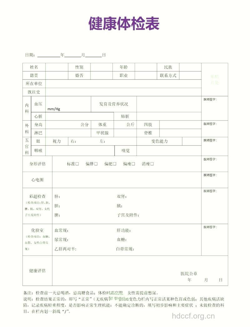 了解入职体检和疗养体检