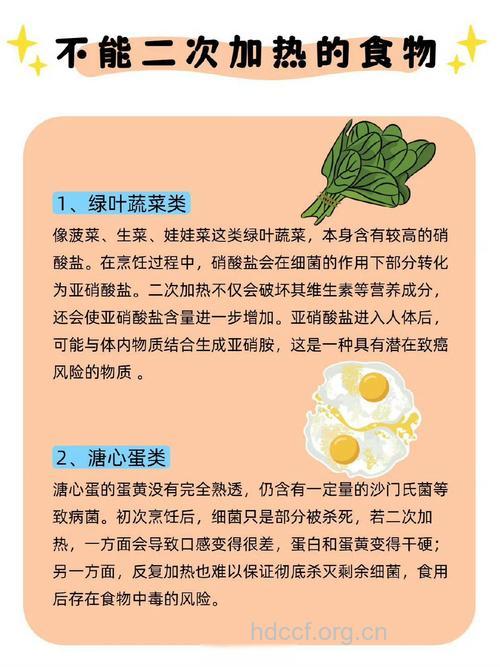 六种食物不宜二次加热 可能会致癌