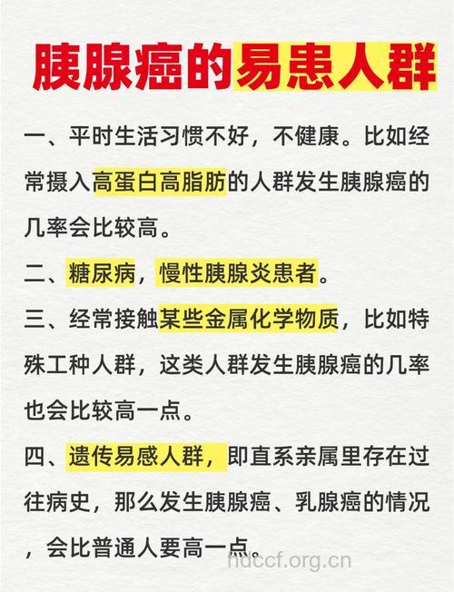 胰腺癌的发病人群以及特征