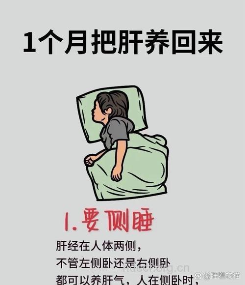 侧卧睡觉姿势可以保护肝脏