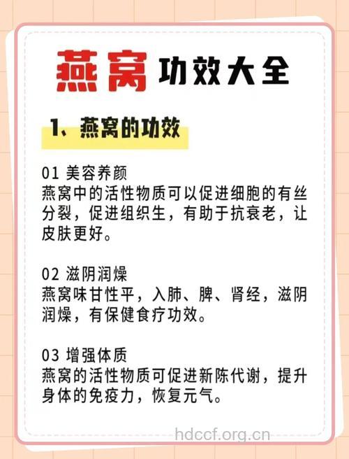 燕窝的功效与作用