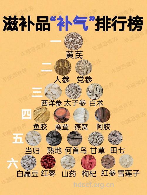 推荐 6大补气的中药材