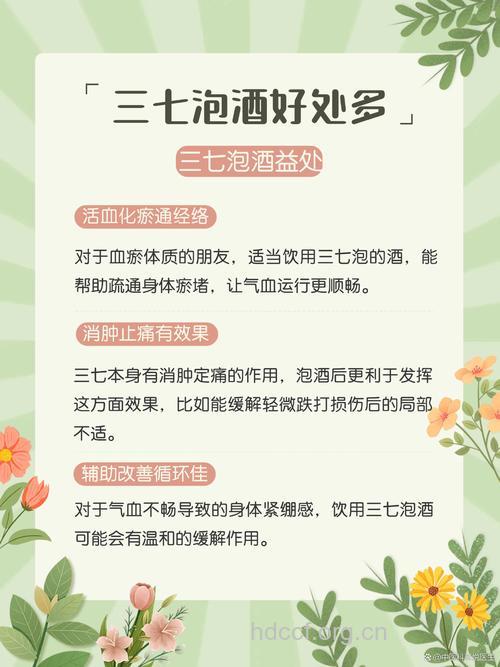 三七泡酒的禁忌