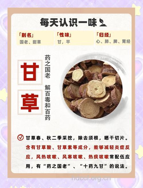 甘草的药用功效与解毒作用