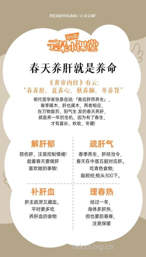 春季四大养肝原则