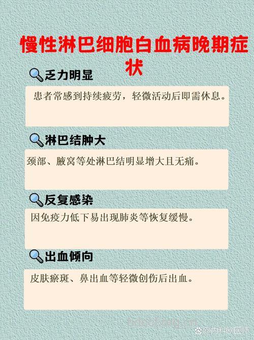 慢性淋巴细胞白血病临床表现