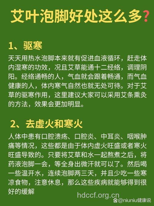 艾叶泡脚的功效和作用