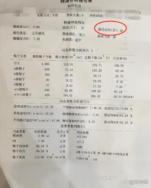 正常精液有什么检查标准