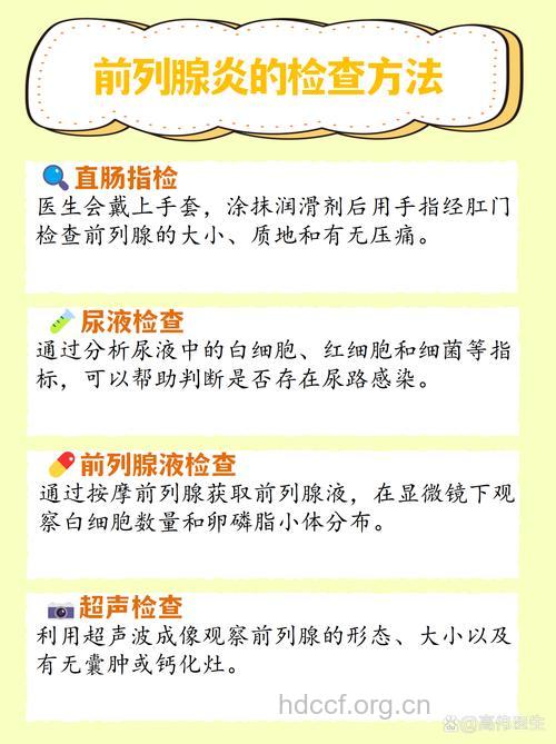 前列腺炎有什么检查手段