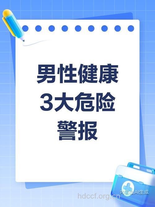 男人健康的危险警报