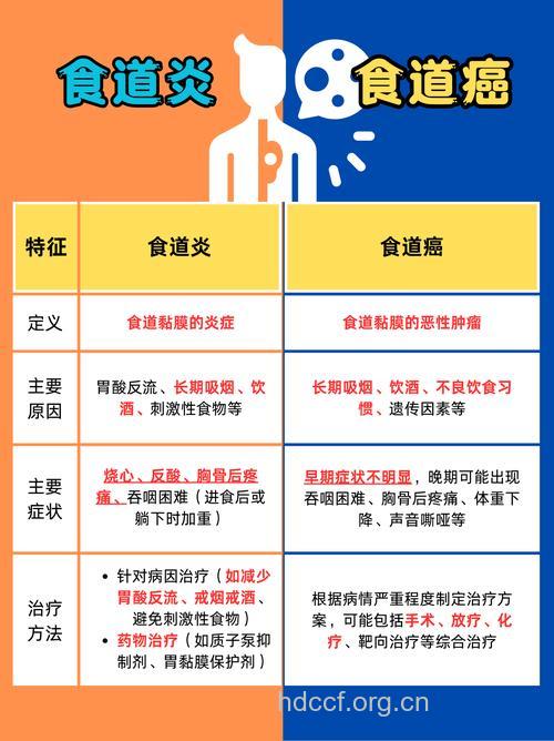 食道炎与食道癌有什么区别