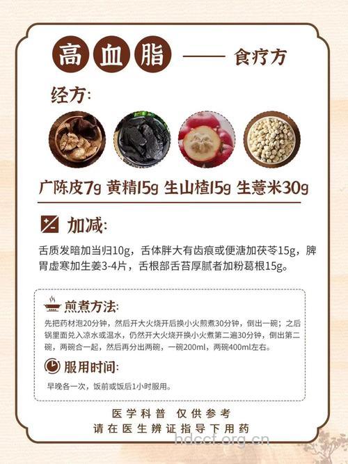 治疗高血脂的四款食疗偏方