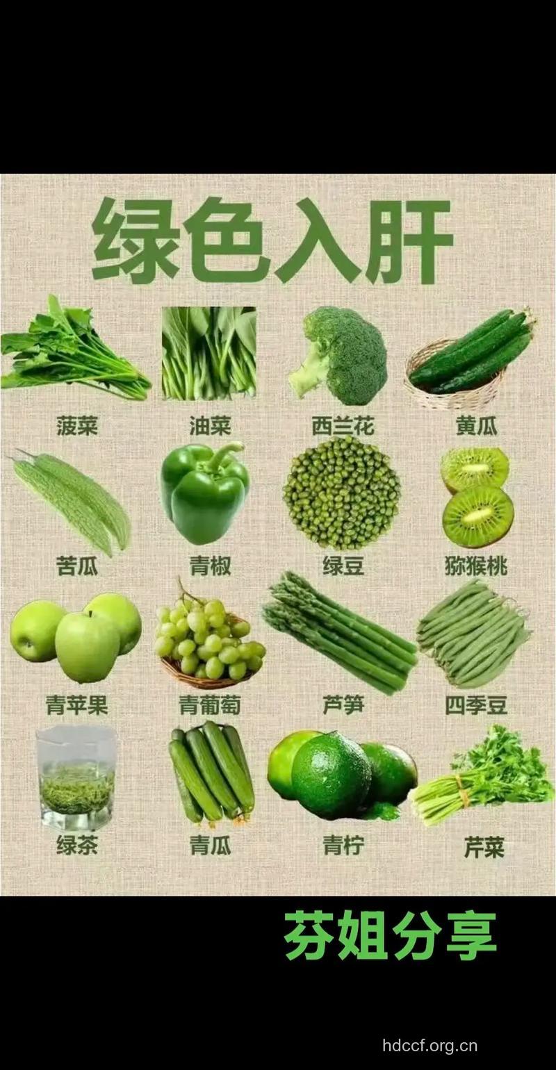 食“色”健康之绿色食物养生作用