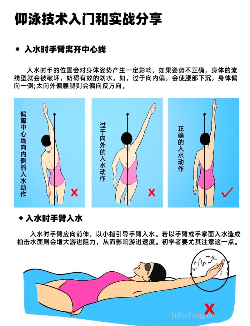 仰泳标准姿势 牢记这五点学的好