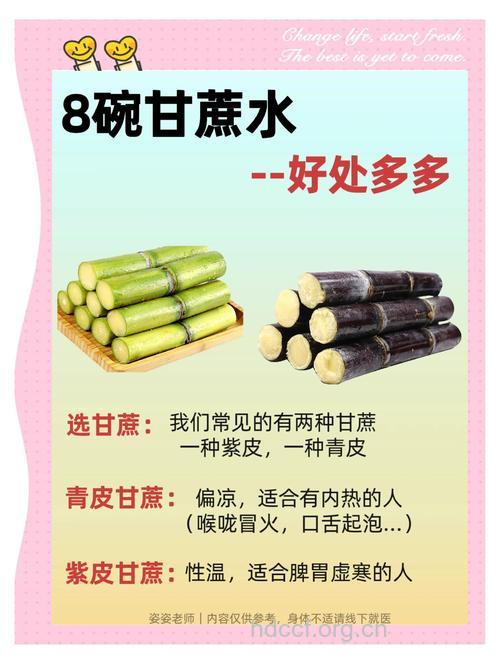 甘蔗的药用价值及治病偏方