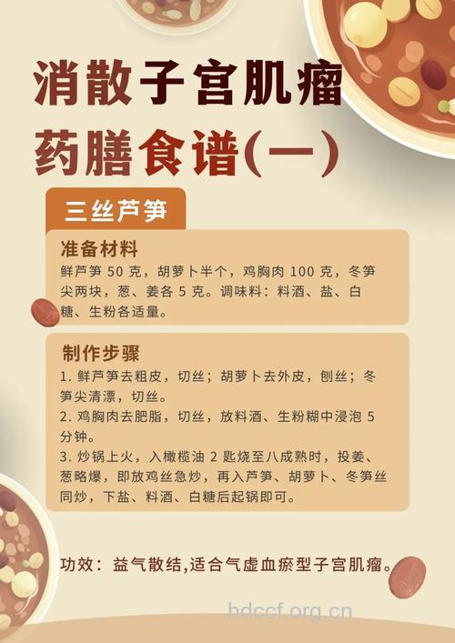 治疗子宫肌瘤药膳食疗方