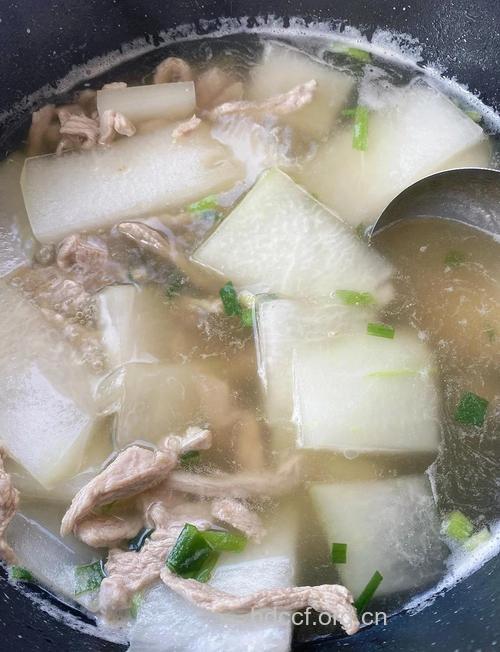护发养生食谱之柚皮冬瓜瘦肉汤