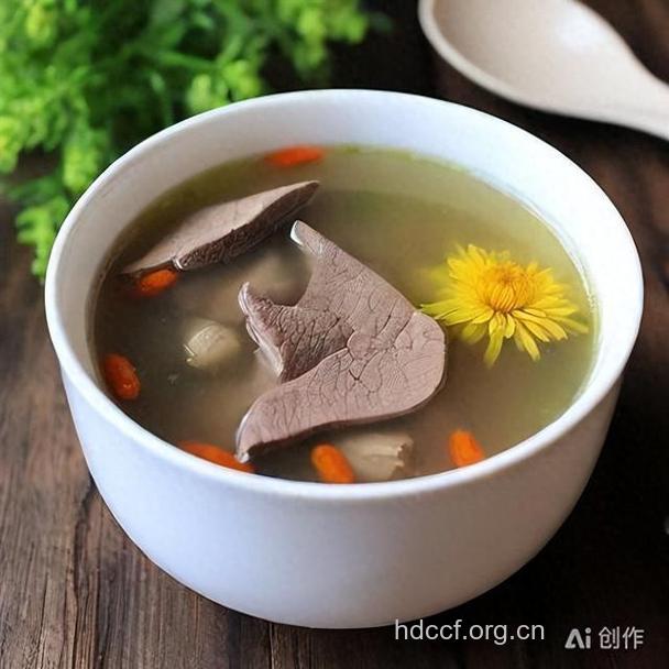 电脑族养生食谱之菊花羊肝汤