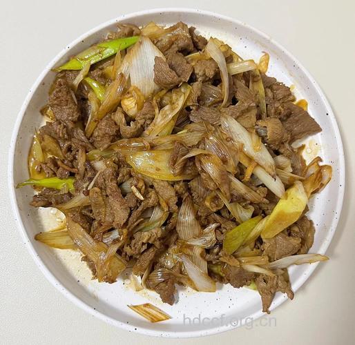 冬季养生食谱之葱爆羊肉