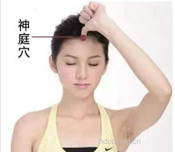 按摩神庭穴冬季不再偏头痛